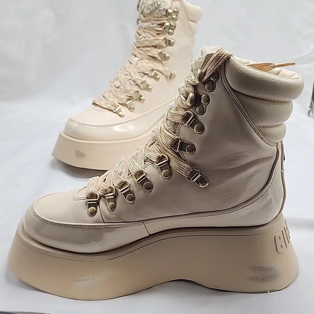 CIRCUS NY●BY SAM EDELMAN●LADIES 6.5●GAIL●DISTRESSED● LACE-UP HIKING BOOTS●NWOB● - Picture 6 of 16